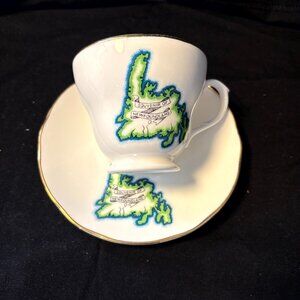 Liverpool Road China Cup and Saucer - Newfoundland